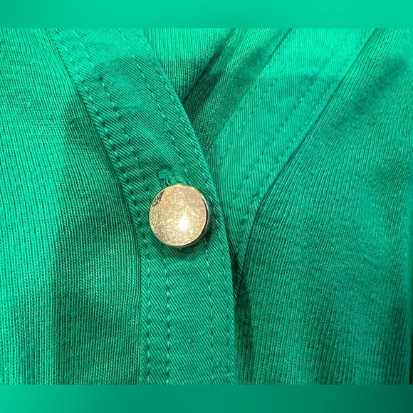 Charter Club Kelly Green Cotton Top, Size XL - Picture 2 of 8